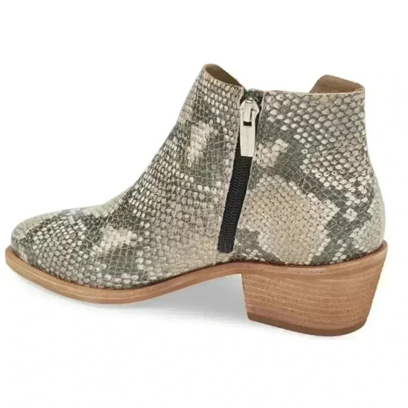 VINCE CAMUTO Women's Arendara Leather Bootie | Natural Snake Print | Size 7 - Picture 2 of 16